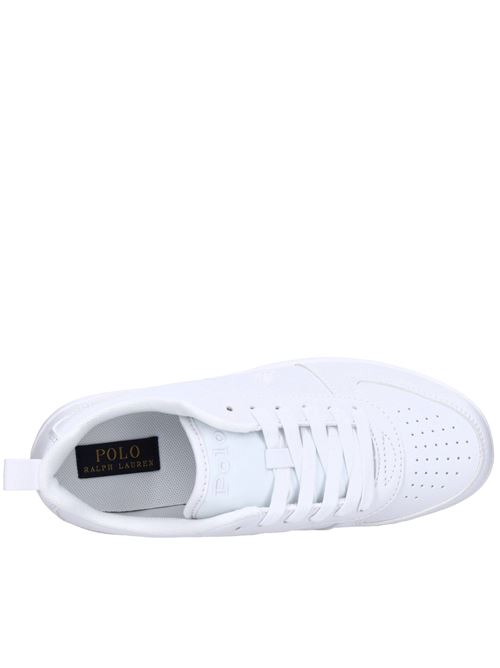 Eco-leather sneakers POLO RALPH LAUREN | RL00600110BIANCO